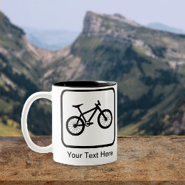 Logo für individuell anpassbare Mountainbiker Tasse