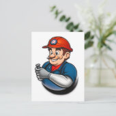 Logo für Installationen Postkarte (Stehend Vorderseite)