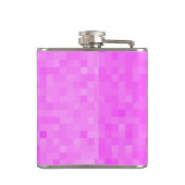 Logo für Janette auf Rosa, Flachmann (Rückseite)