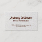 Logo für Kaffee-Cup | Bohnenuntergrund Visitenkarte (Rückseite)