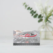 Logo für Kfz-Geber | Mechanische Arbeiten am Motor Visitenkarte (Stehend Vorderseite)