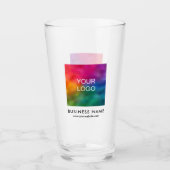 Logo für kleine Unternehmen hier Vorlage Bier Glas (Vorderseite)