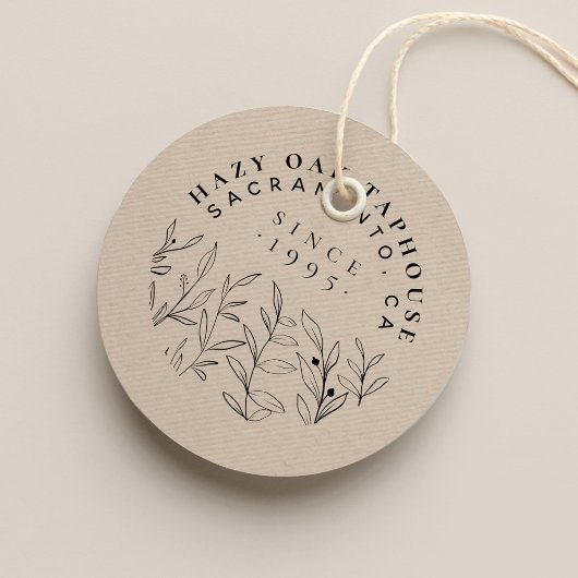 Logo für kleine Unternehmen | Niedliche Blätter un Gummistempel