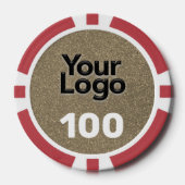 Logo für kleine Unternehmen Pokerchips (Vorderseite)