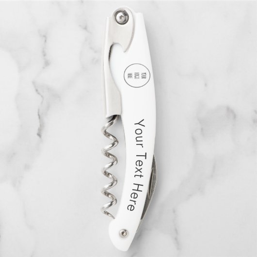 Logo für kleine Unternehmen + Text Kellnermesser (Vorderseite)