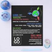 Logo für Kommunikation, Übersetzer und Dolmetscher Flyer (Einzeln)