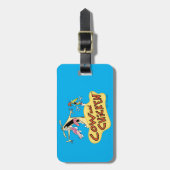 Logo für Kuh und Hühnchen Gepäckanhänger (Vorderseite vertikal)