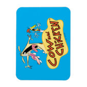 Logo für Kuh und Hühnchen Magnet (Vertikal)