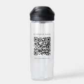 Logo für kundenspezifische Firmennamen URL QR-Code Trinkflasche (Rückseite)