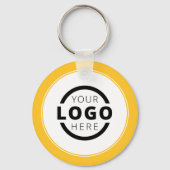Logo für kundenspezifische gelbe Werbeaktion Schlüsselanhänger (Vorderseite)