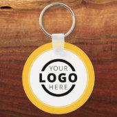 Logo für kundenspezifische gelbe Werbeaktion Schlüsselanhänger (Vorderseite)