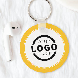 Logo für kundenspezifische gelbe Werbeaktion Schlüsselanhänger