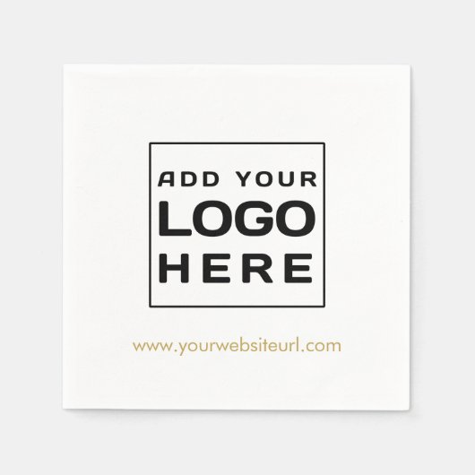 Logo für kundenspezifische Markenbezeichnungen und Serviette (Vorderseite)