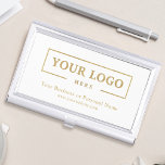 Logo für kundenspezifische Rose für Unternehmen -  Visitenkarten Dose<br><div class="desc">Erstellen Sie Ihren personalisierten beruflichen Visitenkartenhalter mit Ihrem Firmenlogo und individuellem Text. Die Inhaber von Visitenkarten mit kundenspezifischen Markenbezeichnungen sind großartige Geschenke für Führungskräfte und Mitarbeiter,  die den Kunden eine berufliche Touch und Werbe-Wert bei der Präsentation Ihrer Visitenkarten verleihen. Keine Mindestbestellmenge.</div>
