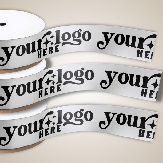 Logo für kundenspezifische Unternehmen - Geschenkv Satinband