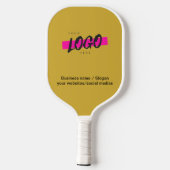 Logo für kundenspezifische Unternehmen Gold Busine Pickleball Schläger (Rückseite)