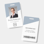 Logo für kundenspezifische Unternehmen Mitarbeiter Ausweis (Vorder- & Rückseite)