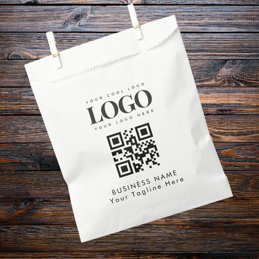 Logo für kundenspezifische Unternehmen QR-Code Pap Geschenktütchen