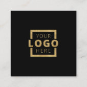 Logo für kundenspezifische Unternehmen Quadratische Visitenkarte (Vorderseite)