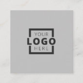 Logo für kundenspezifische Unternehmen Quadratische Visitenkarte (Vorderseite)