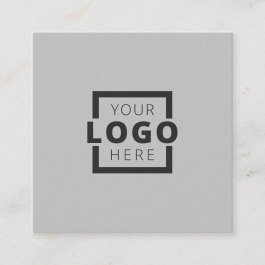 Logo für kundenspezifische Unternehmen Quadratische Visitenkarte (Vorderseite)
