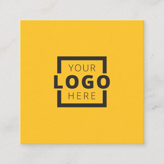 Logo für kundenspezifische Unternehmen Quadratische Visitenkarte (Vorderseite)
