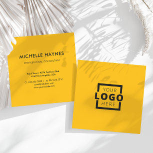 Logo für kundenspezifische Unternehmen Quadratische Visitenkarte