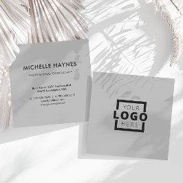 Logo für kundenspezifische Unternehmen Quadratische Visitenkarte