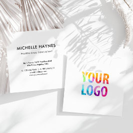 Logo für kundenspezifische Unternehmen Quadratische Visitenkarte