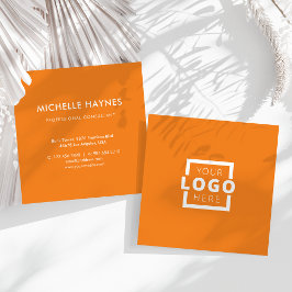 Logo für kundenspezifische Unternehmen Quadratische Visitenkarte