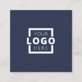 Logo für kundenspezifische Unternehmen Quadratische Visitenkarte (Vorderseite)
