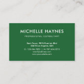 Logo für kundenspezifische Unternehmen Visitenkarte (Rückseite)