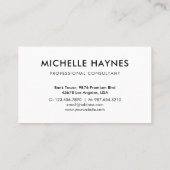 Logo für kundenspezifische Unternehmen Visitenkarte (Rückseite)