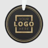 Logo für kundenspezifische Unternehmen Weihnachten Ornament (Vorderseite)