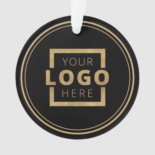 Logo für kundenspezifische Unternehmen Weihnachten Ornament (Vorderseite)