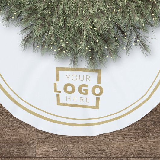 Logo für kundenspezifische Unternehmen Weihnachten Polyester Weihnachtsbaumdecke