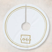 Logo für kundenspezifische Unternehmen Weihnachten Polyester Weihnachtsbaumdecke