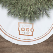 Logo für kundenspezifische Unternehmen Weihnachten Polyester Weihnachtsbaumdecke