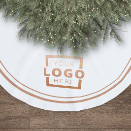 Logo für kundenspezifische Unternehmen Weihnachten Polyester Weihnachtsbaumdecke