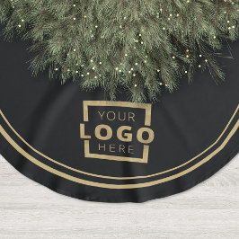Logo für kundenspezifische Unternehmen Weihnachten Polyester Weihnachtsbaumdecke