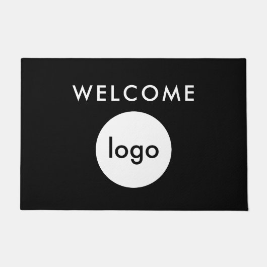 Logo für kundenspezifische Unternehmen - Willkomme Fußmatte (Vorderseite)