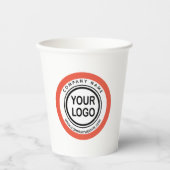 Logo für kundenspezifische Werbeaktion Pappbecher (Vorderseite)