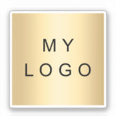 Logo für kundenspezifisches Geschäft Aufkleber (Vorderseite)