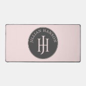 Logo für künstlerische Monogrammnamen Rosa Schreibtischunterlage (Vorderseite)