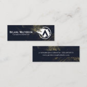 Logo für Künstlermarken | Halftone Abstrakt Hinter Mini Visitenkarte (Vorne/Hinten)