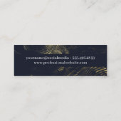 Logo für Künstlermarken | Halftone Abstrakt Hinter Mini Visitenkarte (Rückseite)