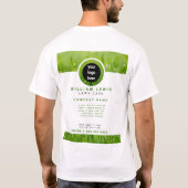 Logo für "Lachen" für einfache Unternehmen T-Shirt (Rückseite)