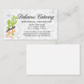 Logo für Lebensmittel | Marmor Visitenkarte (Vorne/Hinten)