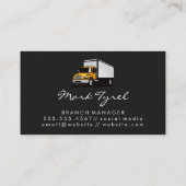 Logo für Lieferwagen-Treiber Visitenkarte (Rückseite)