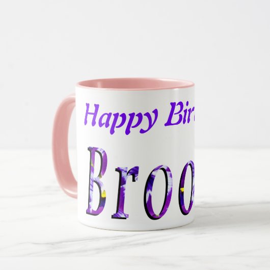 Logo für lila Blumenbroke Tasse (Vorderseite Links)